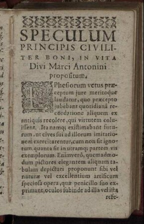 Speculum Principis Civiliter Boni