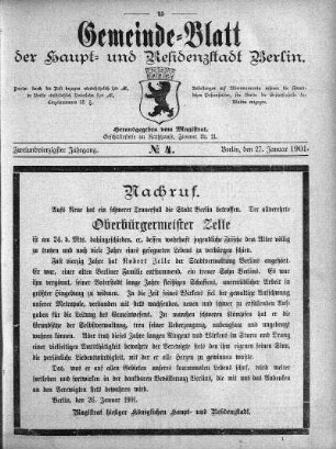 1901,4: No. 4, 27. Januar 1901