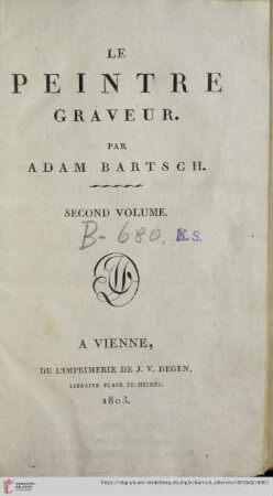 2. Volume: Le peintre graveur
