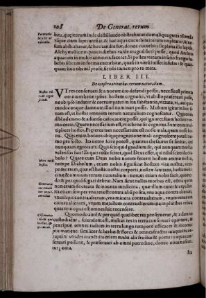 Liber III. De conservationibus rerum naturalium