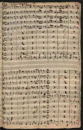Messen. Auszüge; V (5), orch, bc; c-Moll