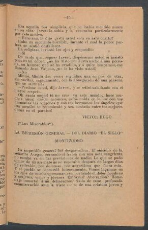 Diferencia entre la caridad de Sor Simplicia y Sor Isabel