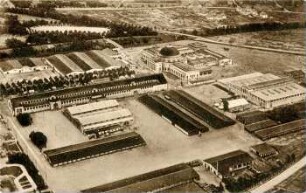Leipzig: Ausstellungsgelände der Technischen Messe (Fliegeraufnahme)