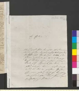 Brief von Buttel, Christian Dietrich von an Goethe, Johann Wolfgang von