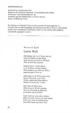 Letzte Well