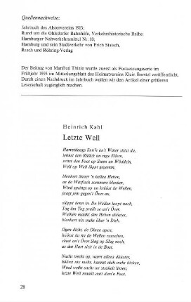 Letzte Well