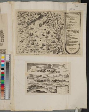 Abriß der newen belegerung der Statt Casale de Monferrato, von Ihro konigl. Majest aus Hisp. belegert worden : = Delineatio obsidionis Casallae urbis in Monteferrato, à regia majestate Hispan. susceptae