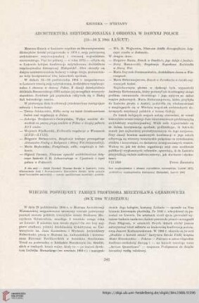48: Architektura rezydencjonalna i obronna w dawnej polsce (15-16 X 1984 Łańcut)