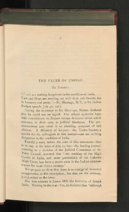 The Ulcer of Empire.