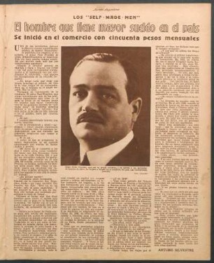 El hombre que tiene mayor sueldo en el país : Los "Self-Made-Men"