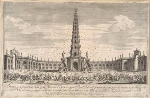 Festarchitektur vor dem Palazzo Reale in Neapel anlässlich der Geburt der Prinzessin Maria Isabel (1740–1742)