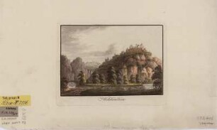 Ansicht vom Wolkenstein, Kupferstich, 1721 : Wolckenstein / [Zeichng.: Anton Balzer] - [S.l.] , [um 1800]. - 1 Kunstbl. : Kupferst. ; 17 x 12 cm