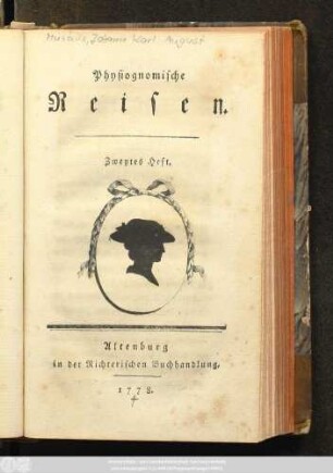 H. 2: Physiognomische Reisen : voran ein physiognomisch Tagebuch Heftweis' herausgegeben