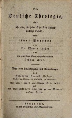 Die deutsche Theologie
