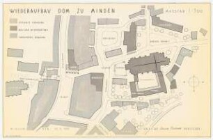 Dom, Minden Wiederaufbau: Lageplan 1:500
