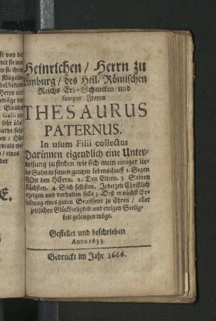 Thesaurus Paternus