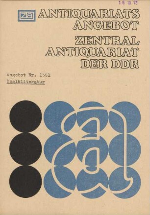 Nr. 1351: Musikliteratur