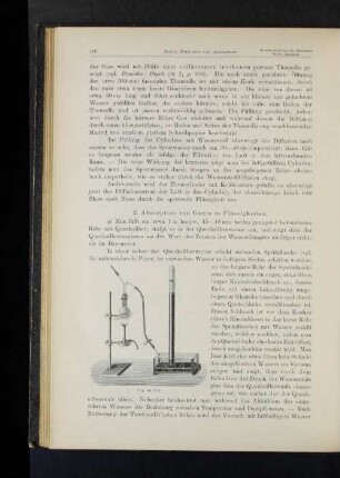 2. Absorption von Gasen in Flüssigkeiten.