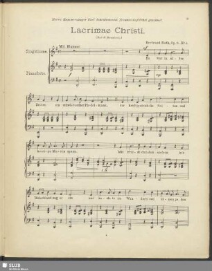 Bertrand Roth: Lacrimae Christi