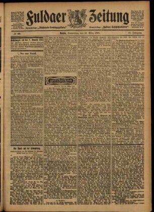 Ausgabe vom Donnerstag, den 26. März 1903.