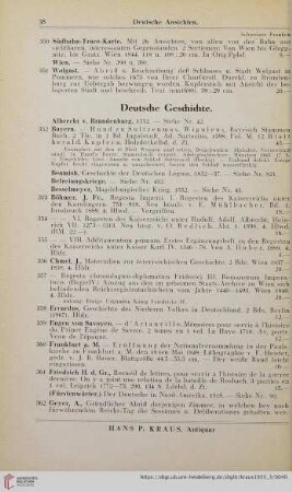 Deutsche Geschichte (Nr. 352 - 391)