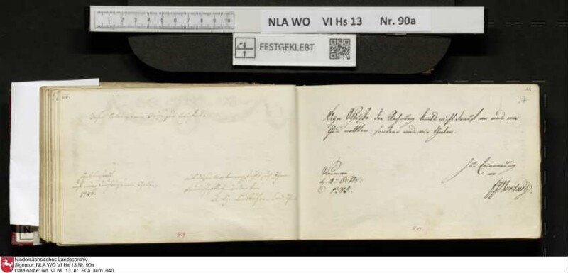 Stammbuch des Ernst Philipp Ludwig Zellmann (1763-1795) aus
                           Braunschweig