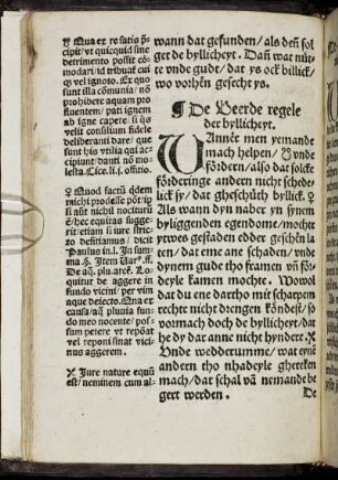 De Veerde regele der byllicheyt.