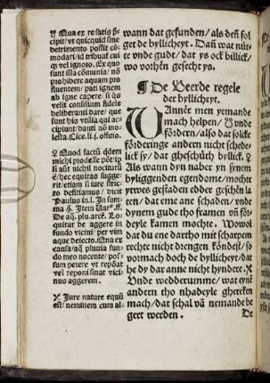 De Veerde regele der byllicheyt.