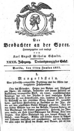 23. Stueck, 10. Juni 1833