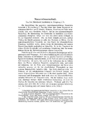 Geschichte von Unterrichtsgegenständen : Naturwissenschaft ; (Jahresbericht)