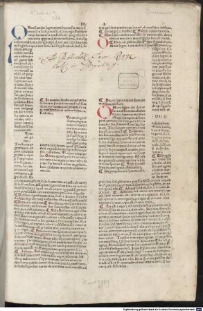 Decretum : mit der Glossa ordinaria von Johannes Teutonicus in der Bearbeitung von Bartholomaeus Brixiensis