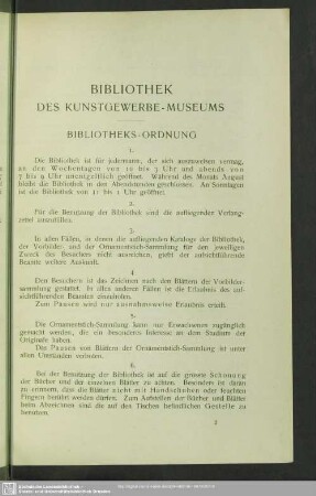 Bibliothek des Kunstgewerbe-Museums