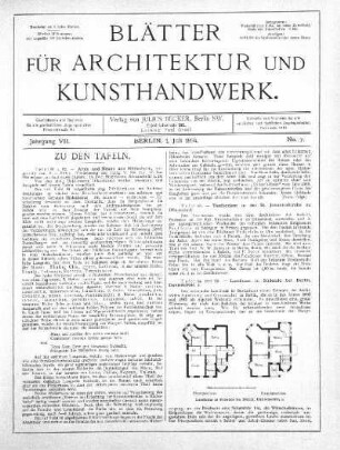No. 7, 1. Juli 1894