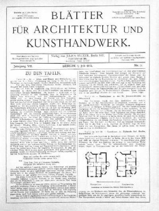 No. 7, 1. Juli 1894