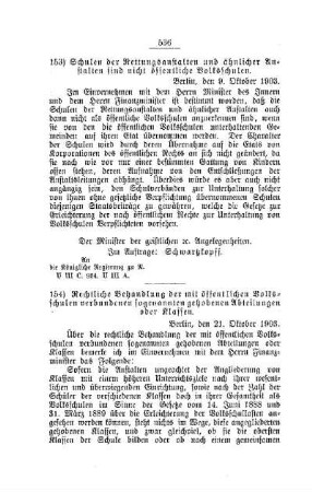Rechtliche Behandlung der mit öffentlichen Volksschulen verbundenen sogenannten gehobenen Abteilungen oder Klassen : [H. Öffentliches Volksschulwesen]