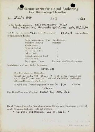 Reichenbacher, Willi