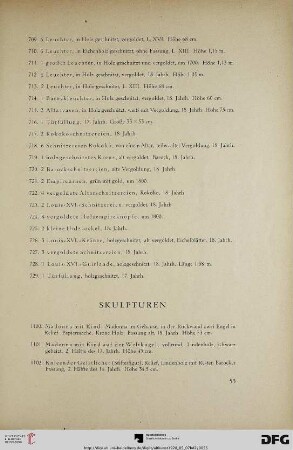 Skulpturen (Nr. 1100-1179)