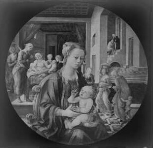 Madonna mit Kind und Szenen aus dem Leben Mariä