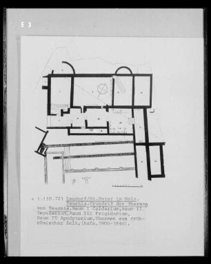 Grundriss der Thermen von Teurnia in Lendorf
