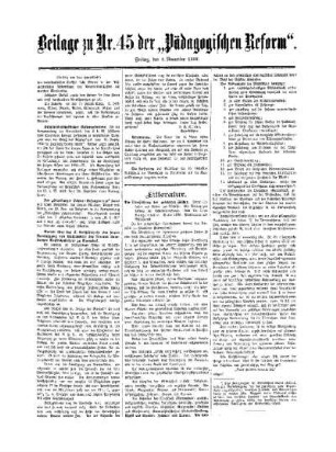 Aus Hamburg : Beilage zu No. 45 der Pädagogischen Reform