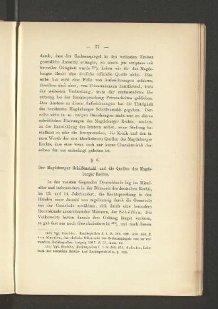 §. 6. Der Magdeburger Schöffenstuhl und die Quellen des Magdeburger Rechts.