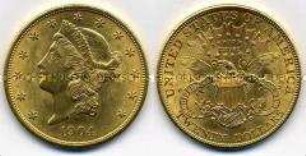 20 Dollar, Goldmünze