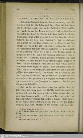 §. 80. Die ersten kriegerischen Vorfälle. Aussagen der Gefangenen