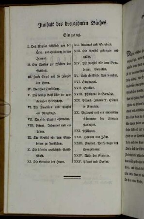 Innhalt des dreyzêhnten Bûches.