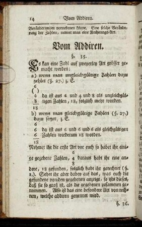 Vom Addiren.
