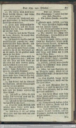 Der 140. Psalm. Der Gläubigen Wandel bey denen Fall-Stricken