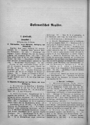 Systematisches Register