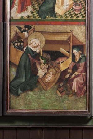 Severusaltar — Szenen aus dem Leben Mariä — Verkündigung und Geburt Christi — Geburt Chrsiti