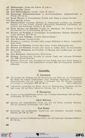 Gemälde (Nr. 423-494)