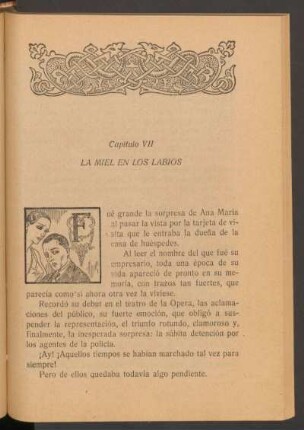 Capítulo VII - La miel en los labios